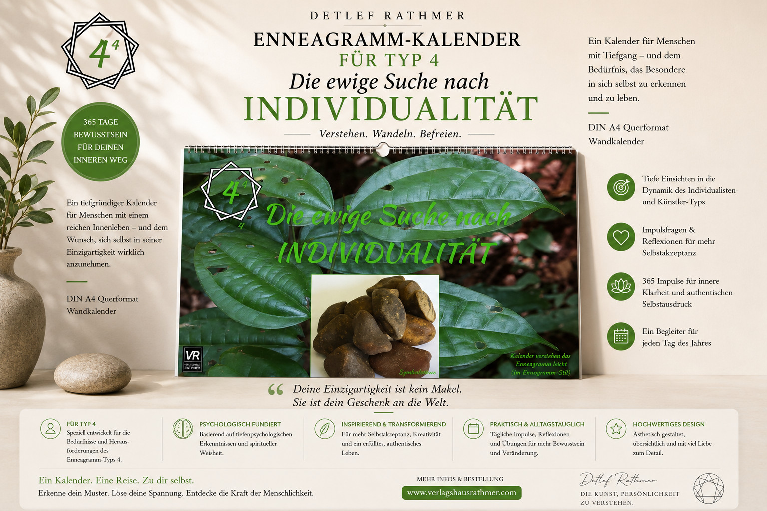 Enneagramm-Kalender für Typ 4 - DIE EWIGE SUCHE NACH INDIVIDUALITÄT – Bild 2